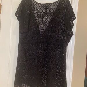 Elegant Black Lace Women’s Cover Up